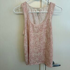 Lucky Brand Pink Floral Paisley Sleep Tank Top – Women’s Medium